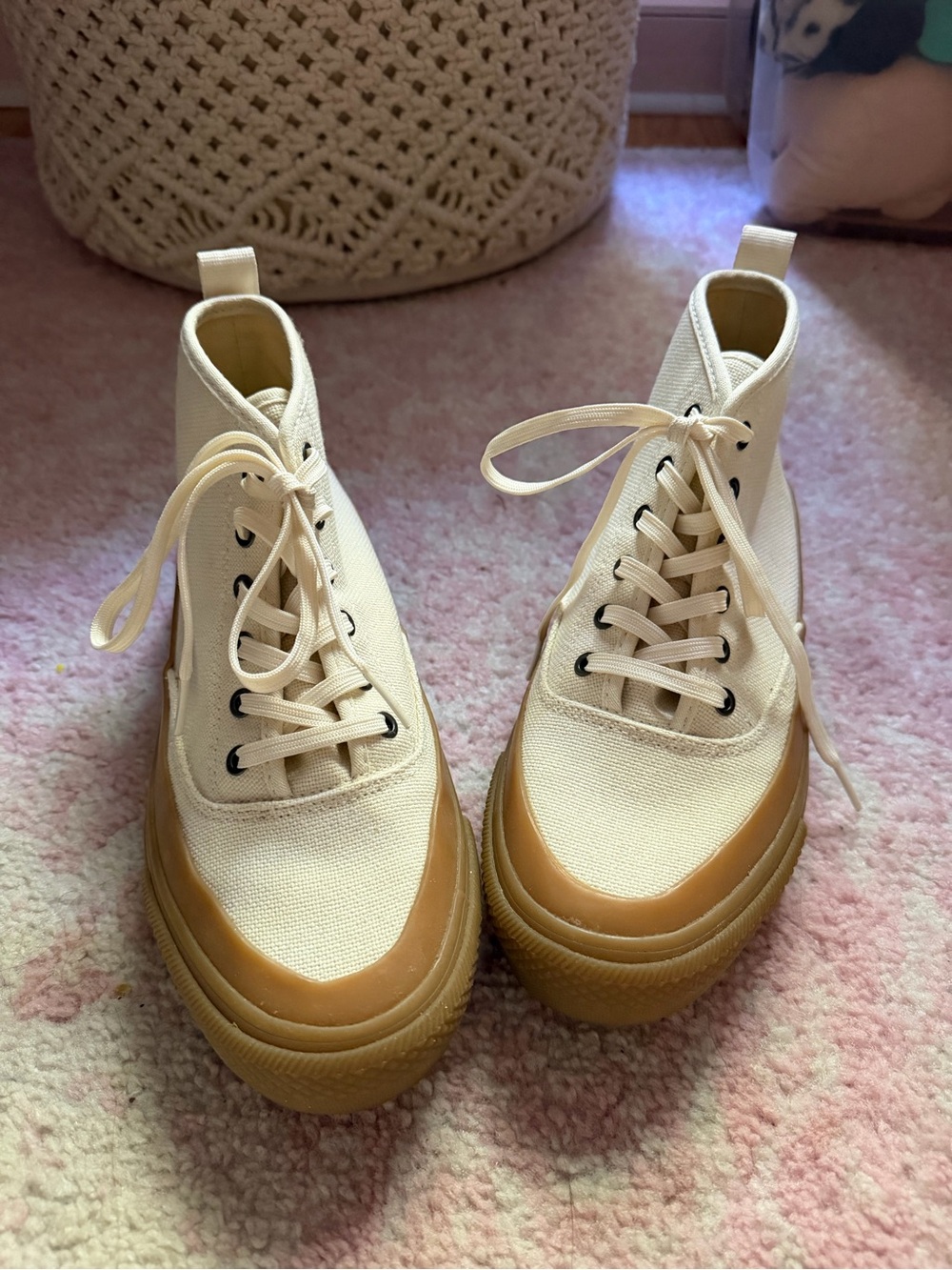 SeaVees  Women’s Mammoth Cream High Top Sneaker Boot Sz 7